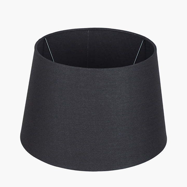 Adelaide 30cm Black Tapered Poly Cotton Shade