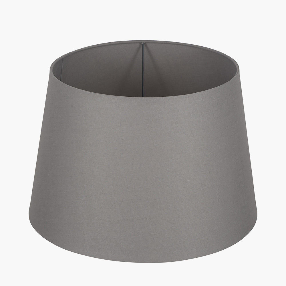 Adelaide 25cm Steel Grey Tapered Poly Cotton Shade