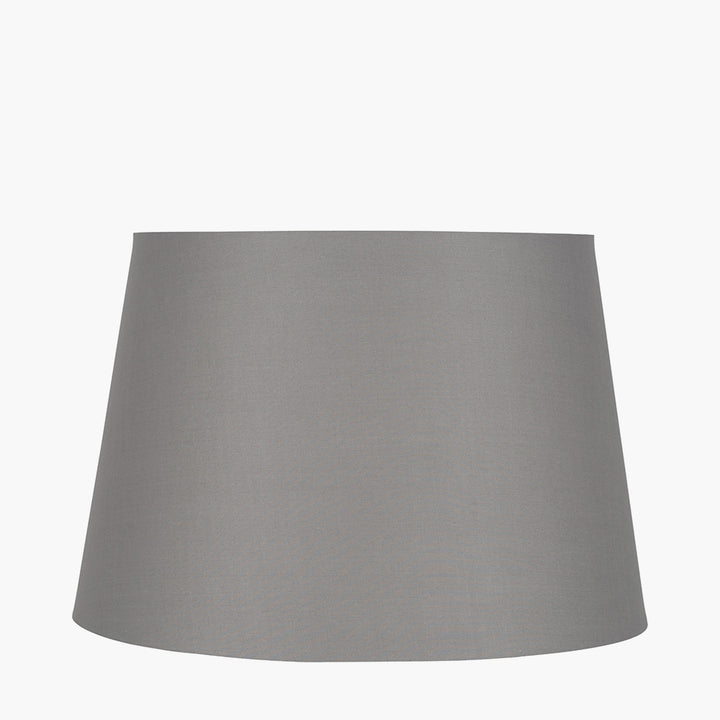 Adelaide 30cm Steel Grey Tapered Poly Cotton Shade