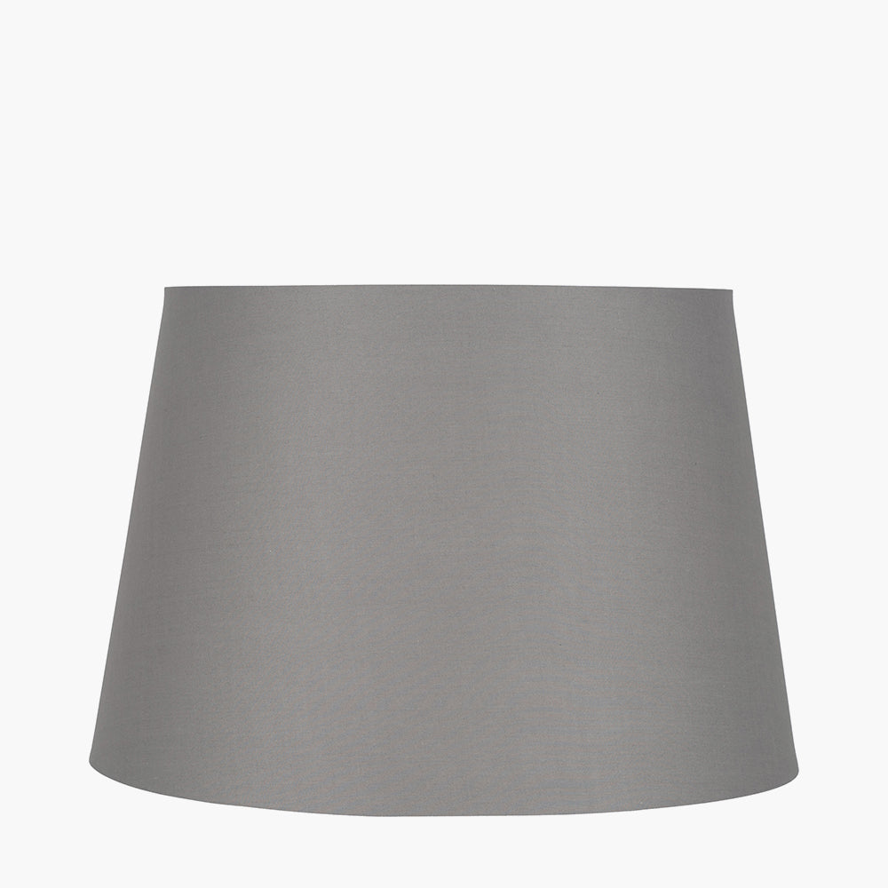 Adelaide 20cm Steel Grey Tapered Poly Cotton Shade