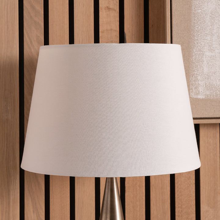 Adelaide 25cm Ivory Tapered Poly Cotton Shade