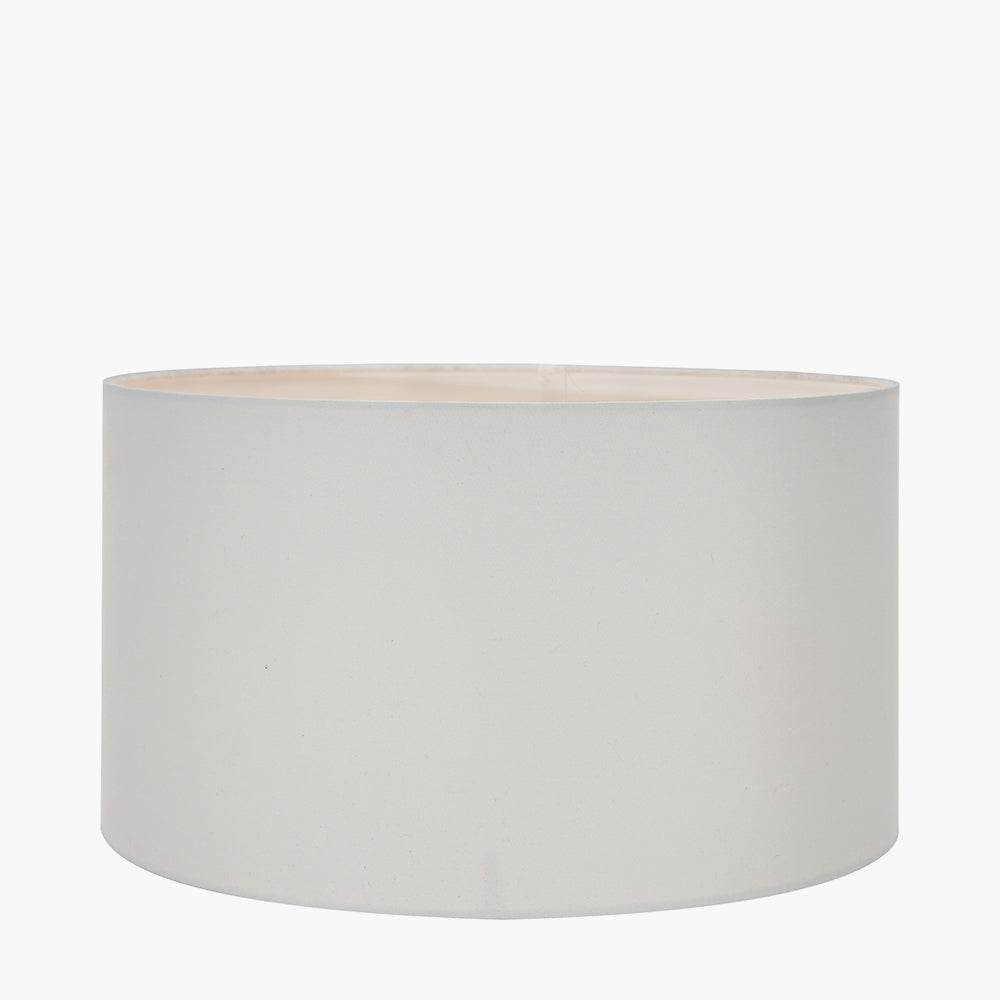 Harry 25cm Ivory Poly Cotton Cylinder Drum Shade