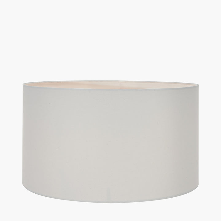 Harry 25cm Ivory Poly Cotton Cylinder Drum Shade