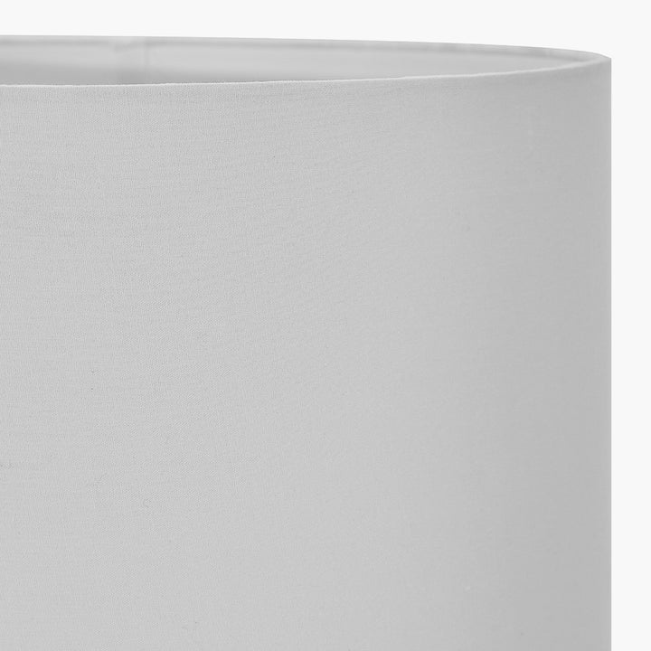 Harry 25cm Ivory Poly Cotton Cylinder Drum Shade