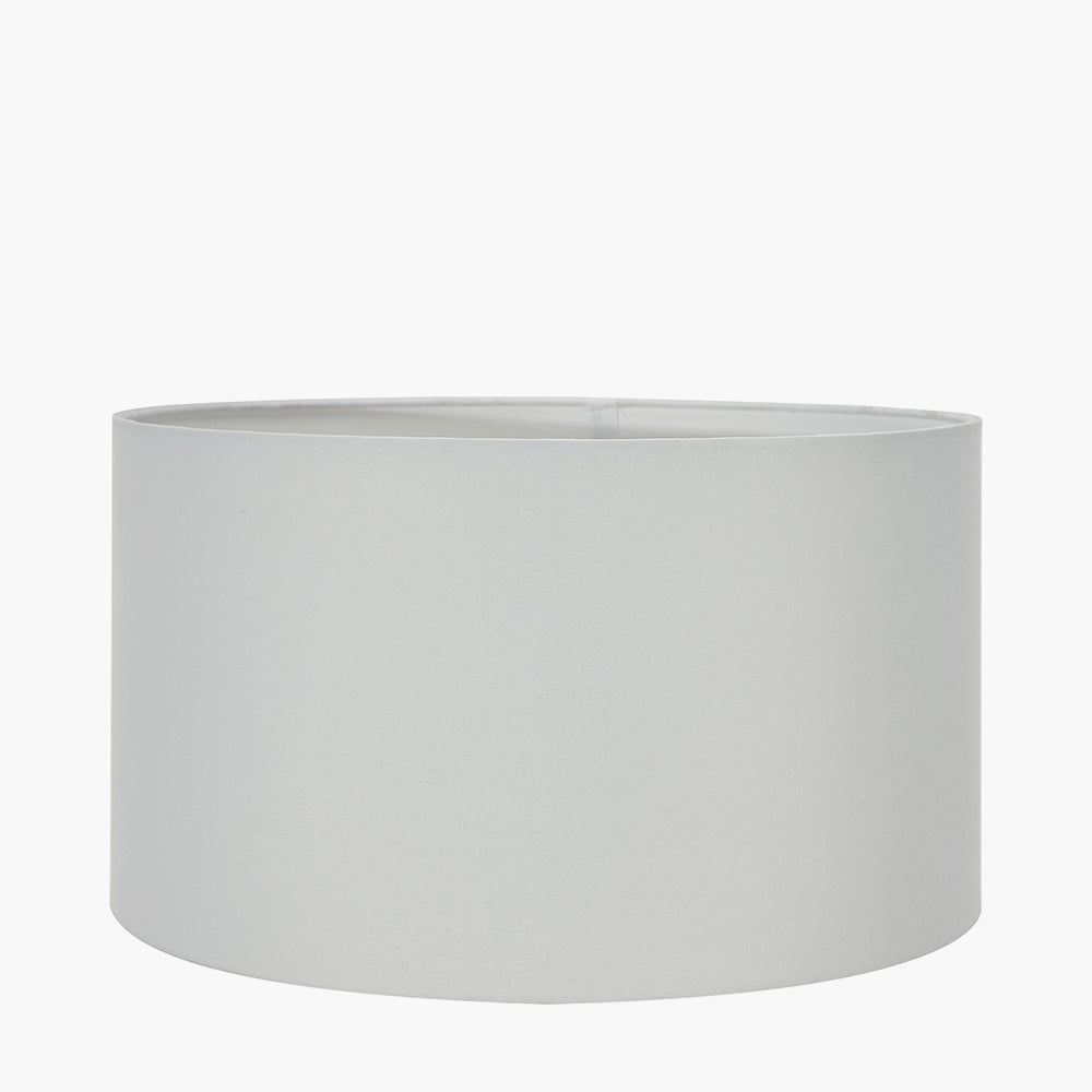 Harry 25cm Ivory Poly Cotton Cylinder Drum Shade