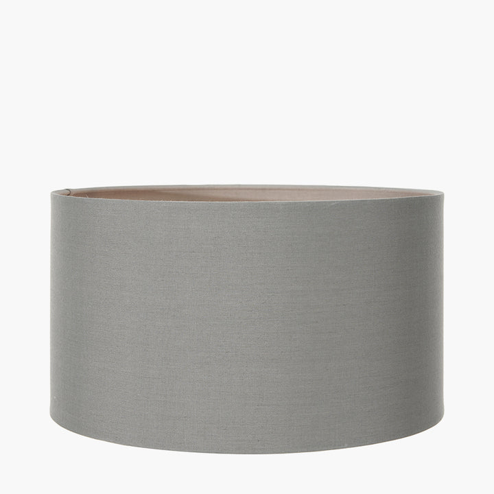 Harry 35cm Steel Grey Poly Cotton Cylinder Shade