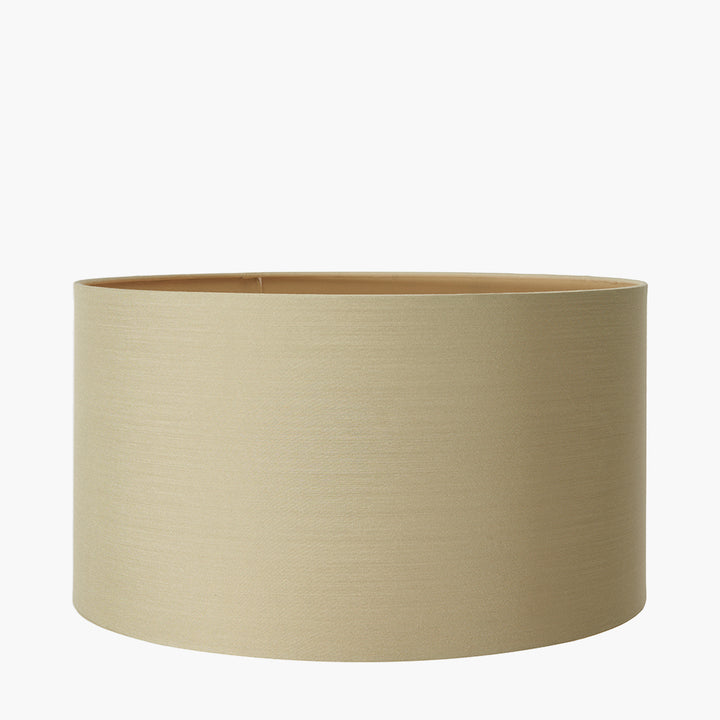 Harry 25cm Taupe Poly Cotton Cylinder Drum Shade