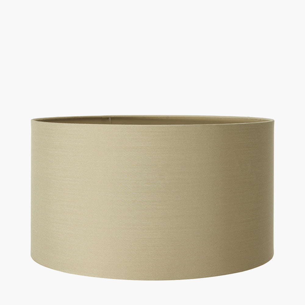 Harry 30cm Taupe Poly Cotton Cylinder Drum Shade