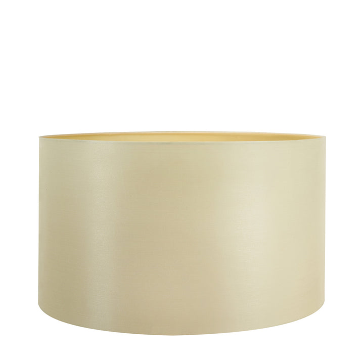 Zara 45cm Almond Silk Lined Cylinder Shade