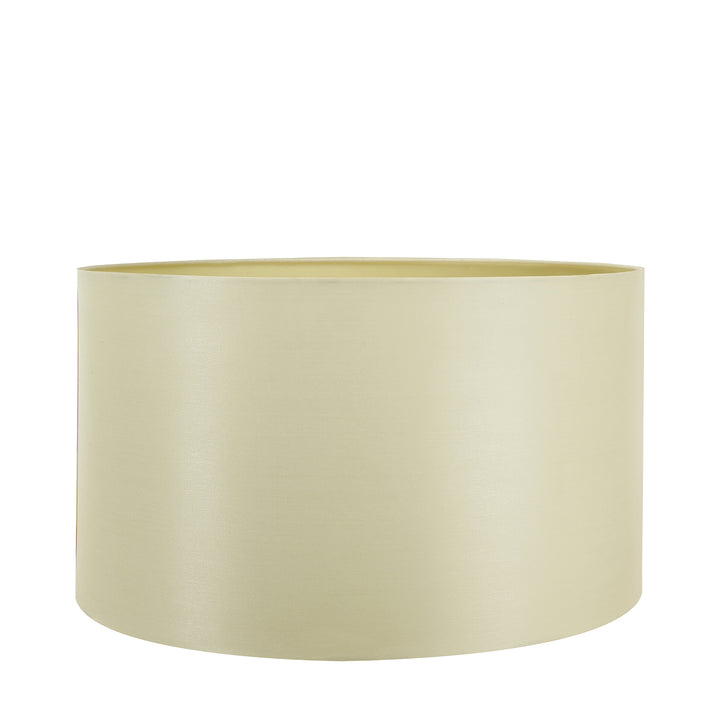 Zara 40cm Almond Silk Cylinder Drum Shade