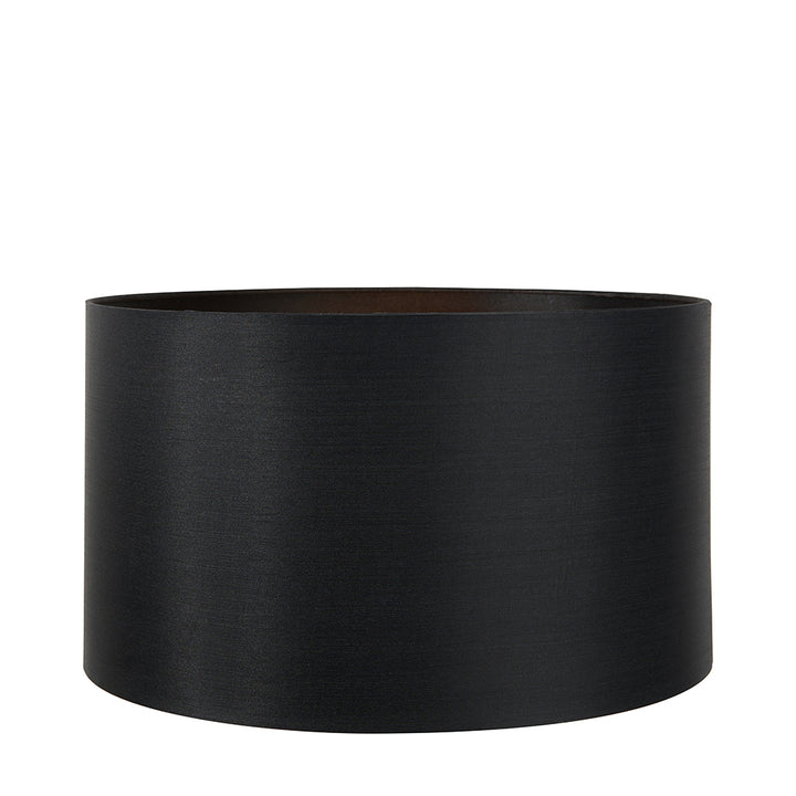 Zara 45cm Black Silk Lined Cylinder Shade