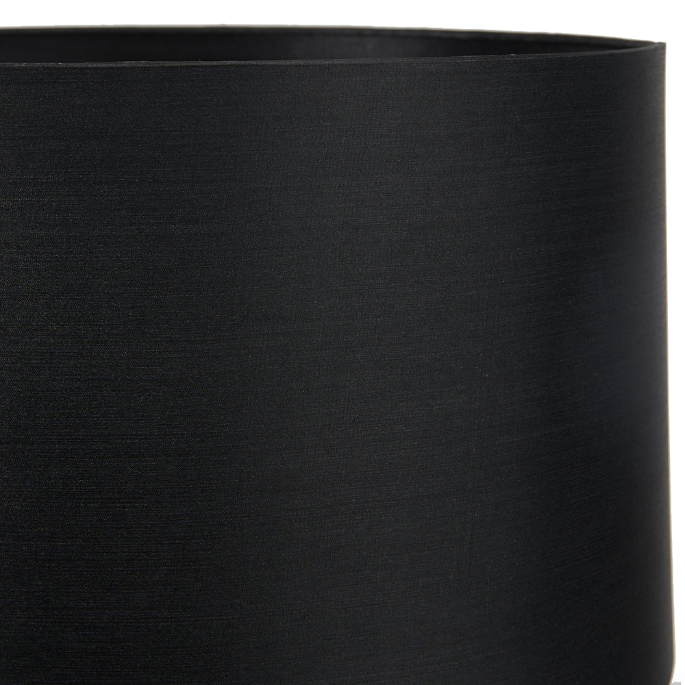 Zara 35cm Black Silk Lined Cylinder Shade