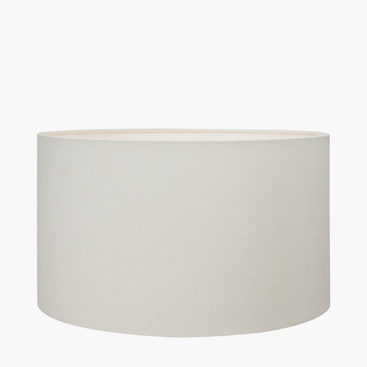 Henry 45cm White Handloom Cylinder Shade