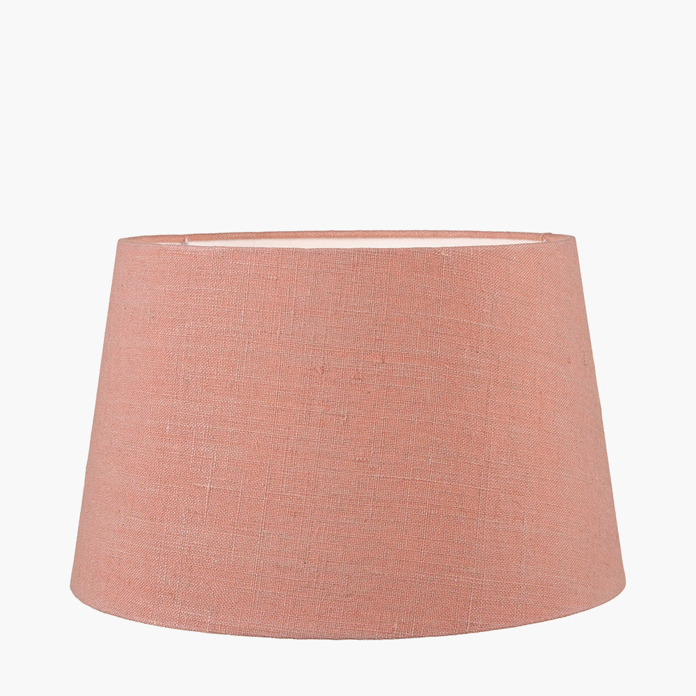 Milos 25cm Apricot Linen Tapered Shade