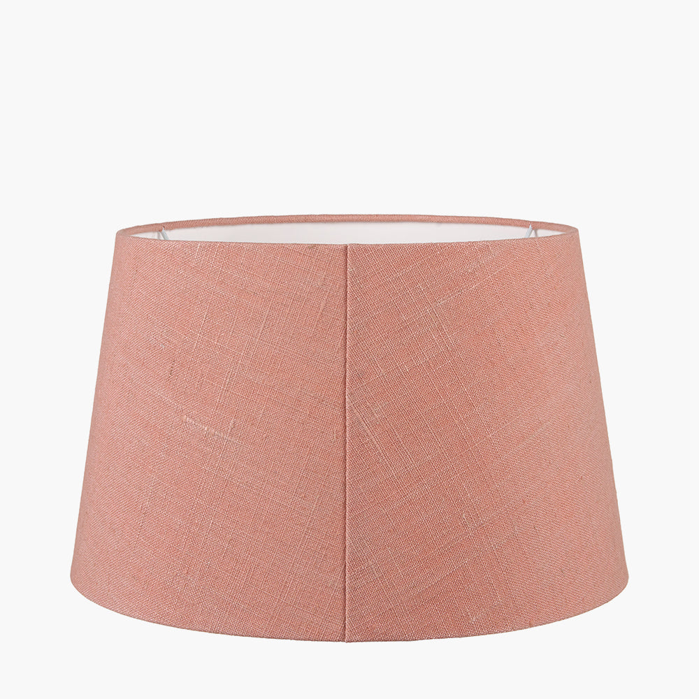 Milos 25cm Apricot Linen Tapered Shade