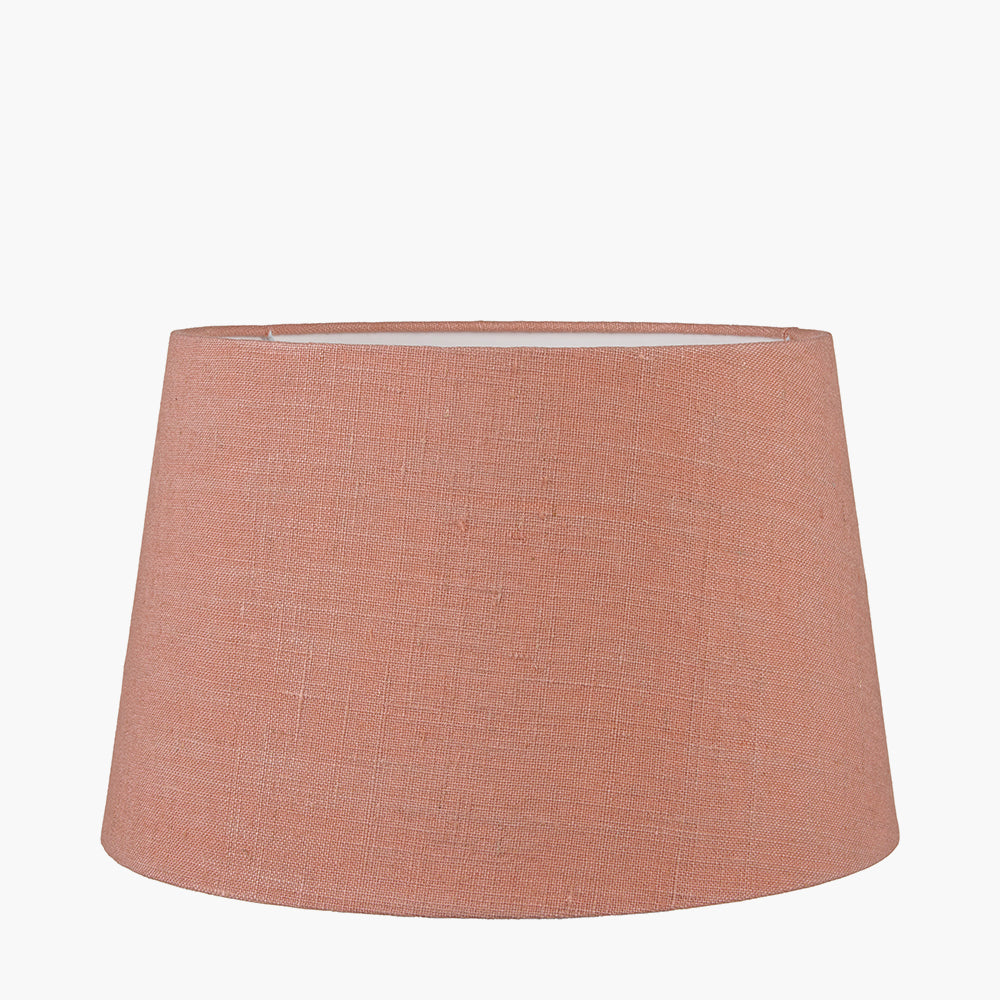 Milos 25cm Apricot Linen Tapered Shade