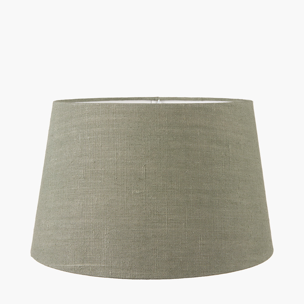 Milos 25cm Pistachio Green Linen Tapered Shade