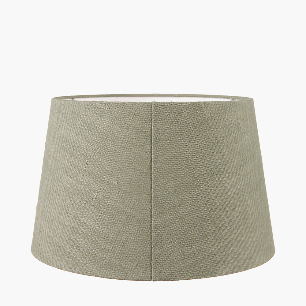 Milos 25cm Pistachio Green Linen Tapered Shade