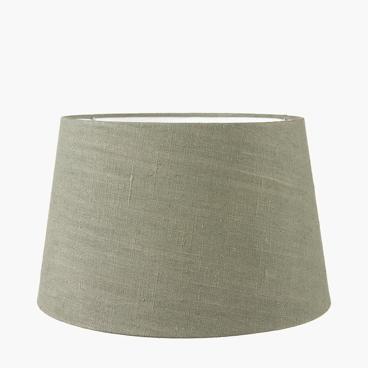 Milos 25cm Pistachio Green Linen Tapered Shade