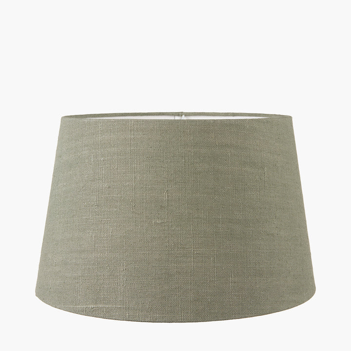 Milos 30cm Pistachio Green Linen Tapered Shade