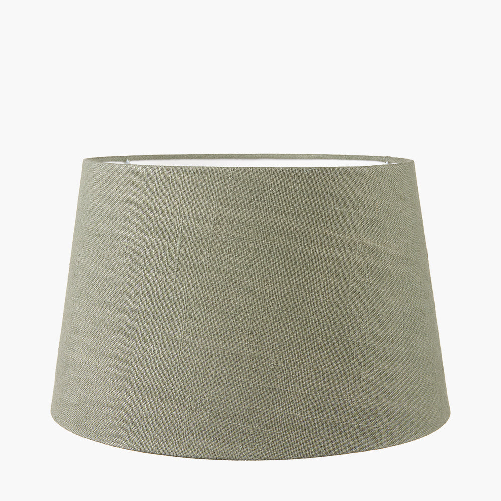 Milos 40cm Pistachio Green Linen Tapered Shade