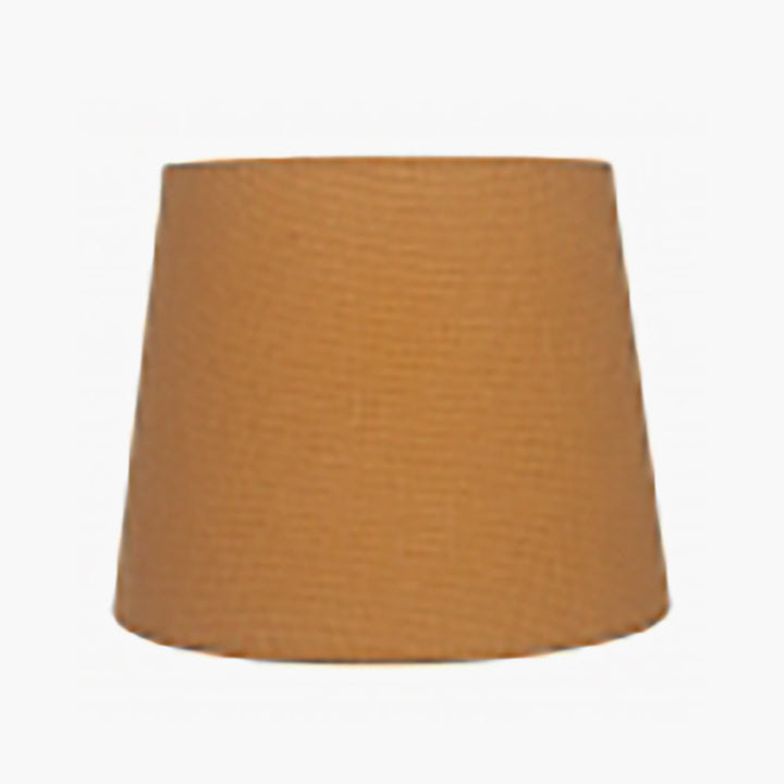 Pelham 15cm Mustard Handloom Tapered Lemon Clip Shade