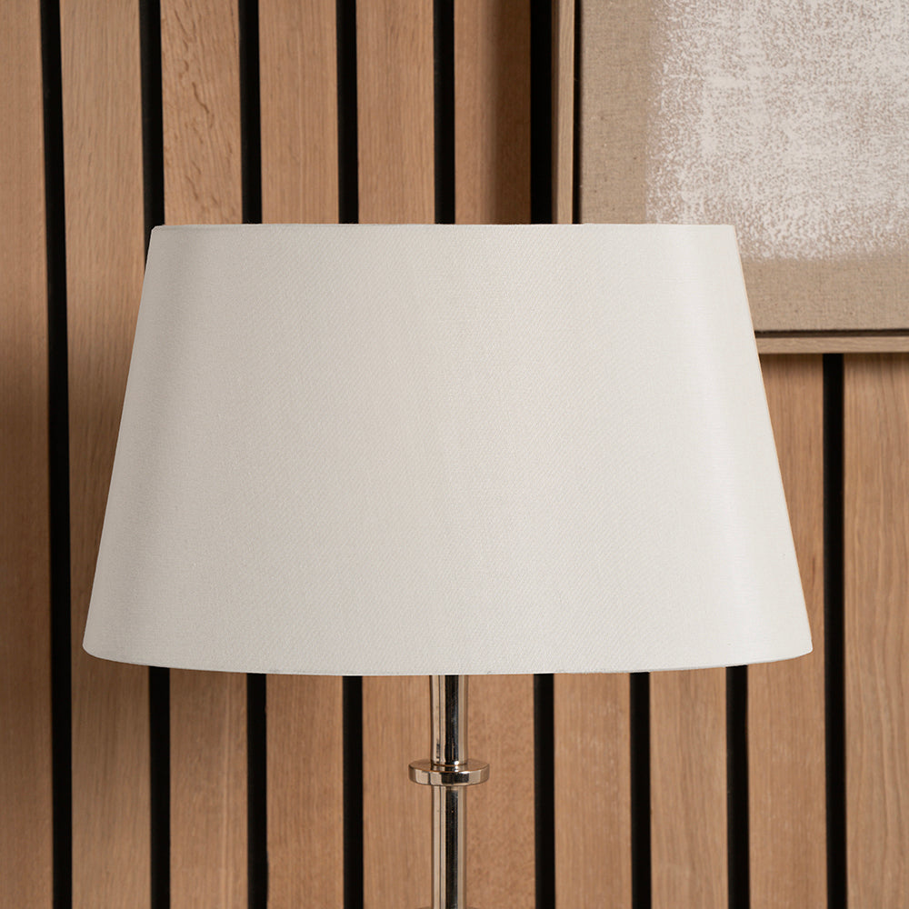 Martha 50cm Cream Oval Polysilk Tapered Shade