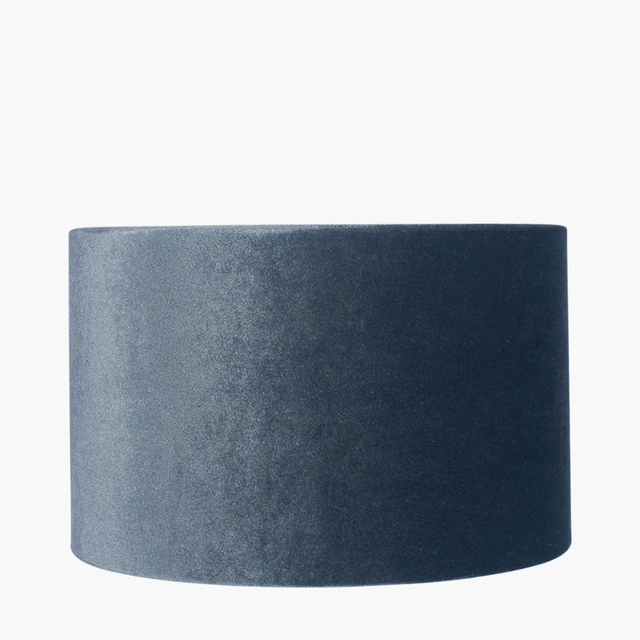 Bow 25cm Slate Velvet Cylinder Shade