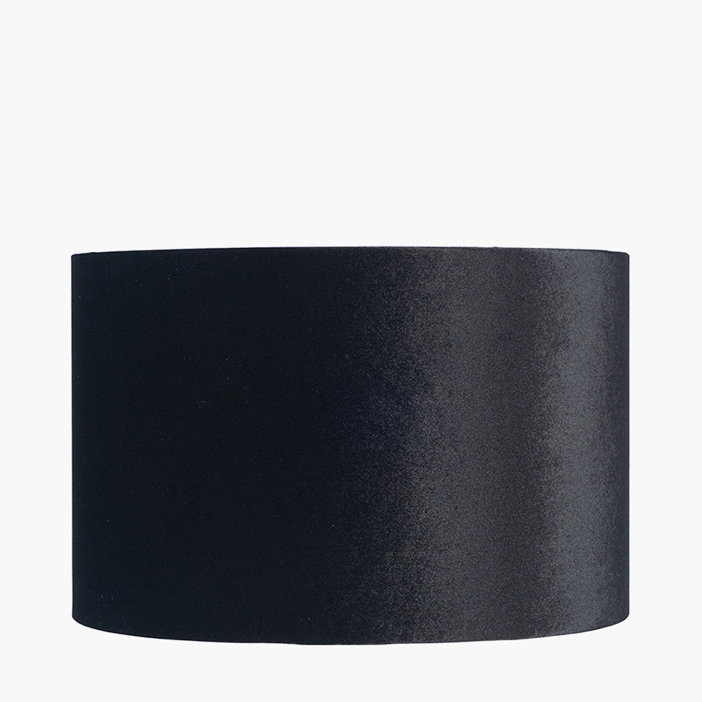 Bow 25cm Black Velvet Cylinder Shade