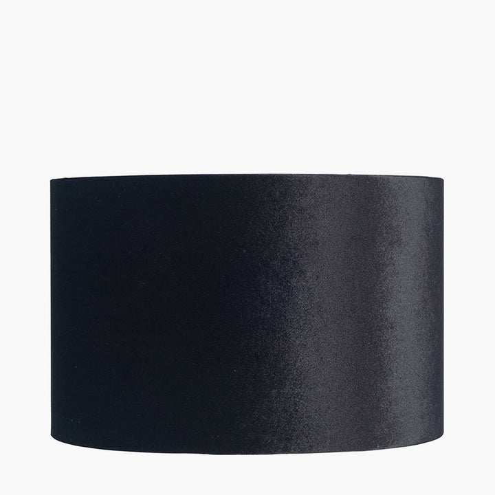 Bow 30cm Black Velvet Cylinder Shade