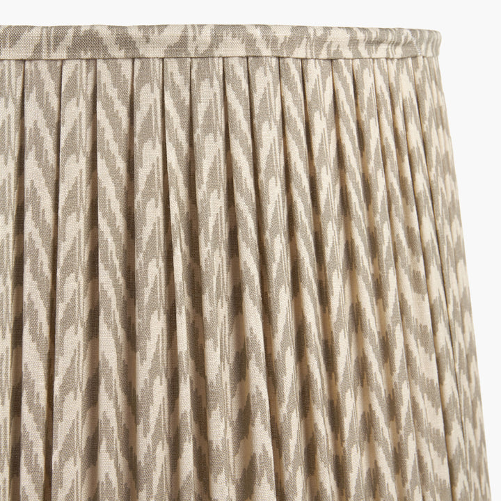 Vienna 30cm Taupe Chevron Mushroom Pleat Shade