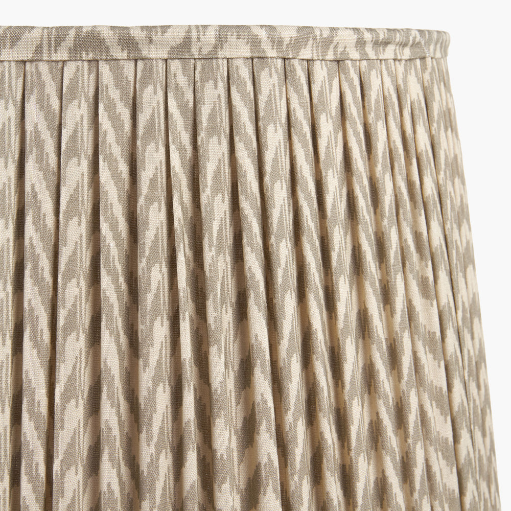 Vienna 40cm Taupe Chevron Mushroom Pleat Shade