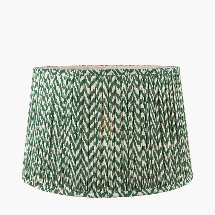 Vienna 40cm Forest Green Chevron Mushroom Pleat Shade