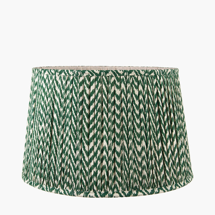 Vienna 40cm Forest Green Chevron Mushroom Pleat Shade