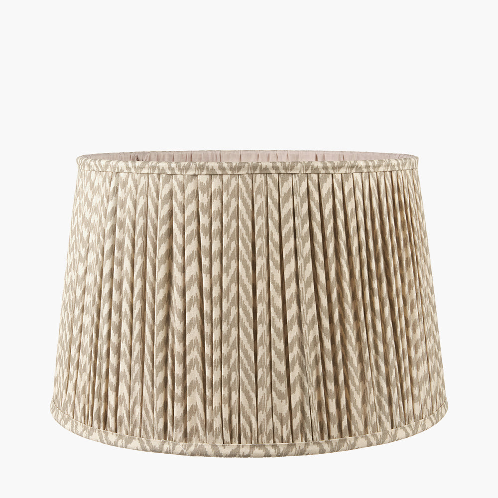 Vienna 50cm Taupe Chevron Mushroom Pleat Shade