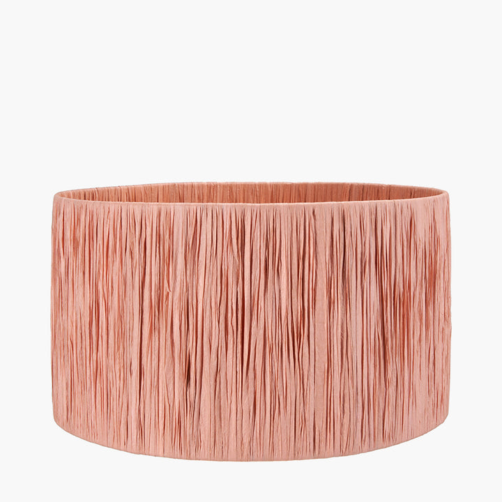 Tilia 30cm Apricot Raffia Cylinder Shade