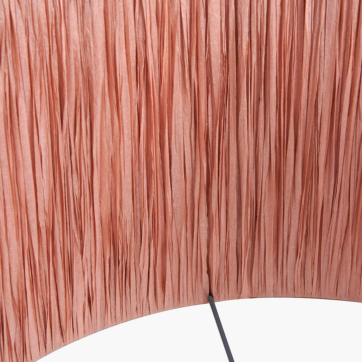 Tilia 30cm Apricot Raffia Cylinder Shade