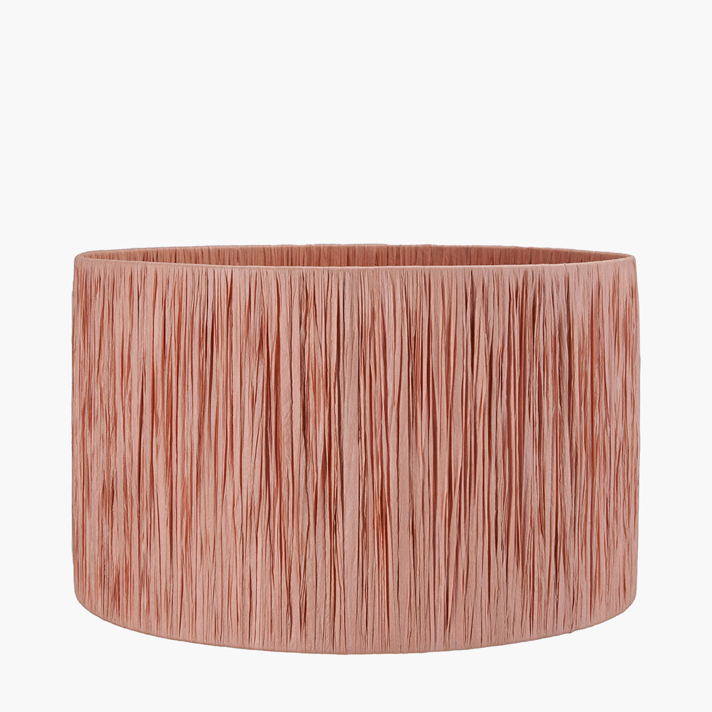 Tilia 35cm Apricot Raffia Cylinder Shade