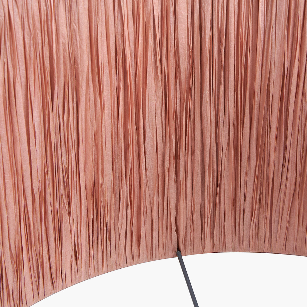 Tilia 35cm Apricot Raffia Cylinder Shade