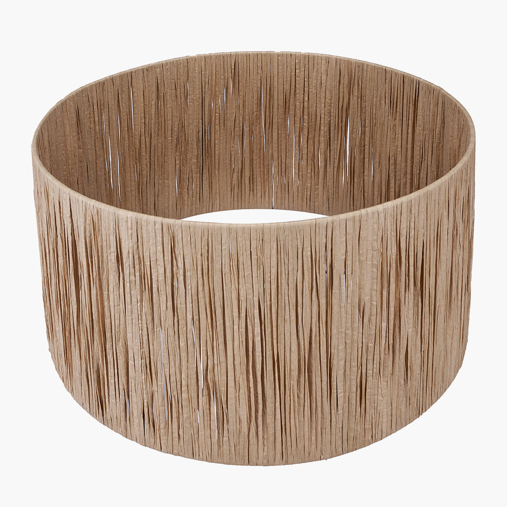 Tilia 35cm Natural Raffia Cylinder Shade