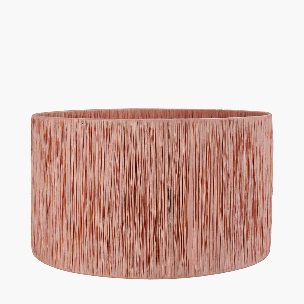 Tilia 40cm Apricot Raffia Cylinder Shade