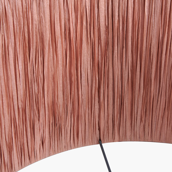 Tilia 40cm Apricot Raffia Cylinder Shade