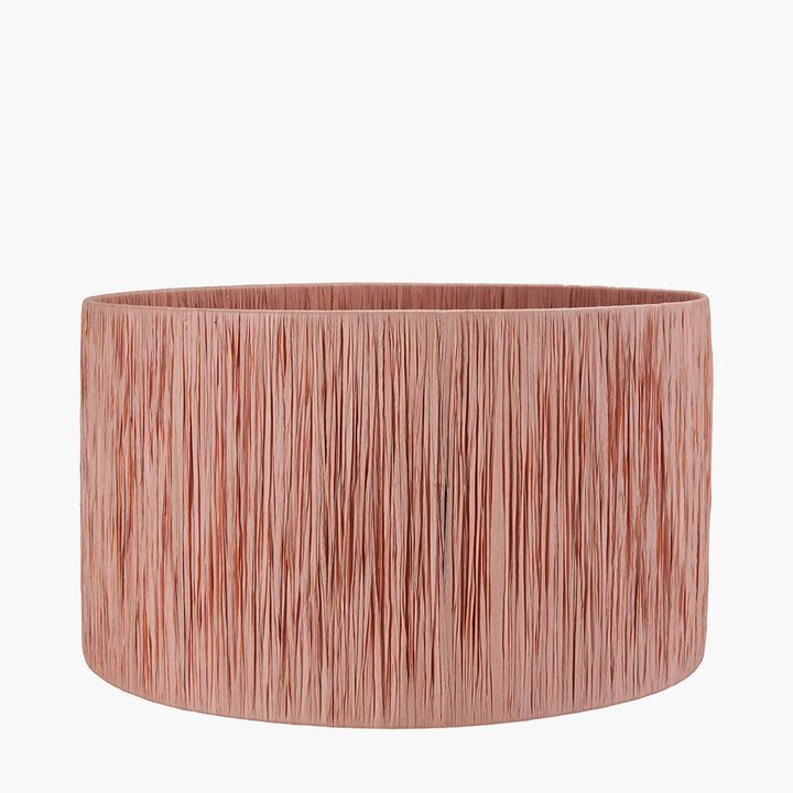 Tilia 40cm Apricot Raffia Cylinder Shade