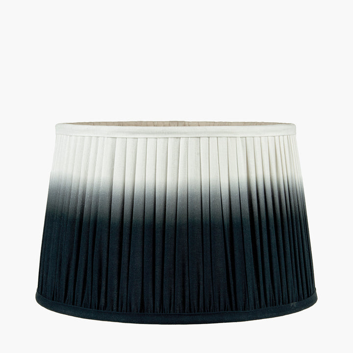 Scallop 30cm Black Ombre Soft Pleated Tapered Shade