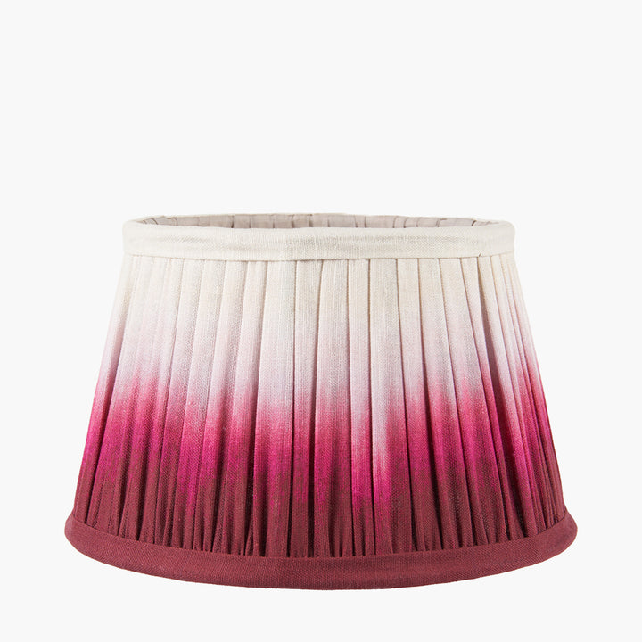 Scallop 20cm Red Ombre Soft Pleated Tapered Shade