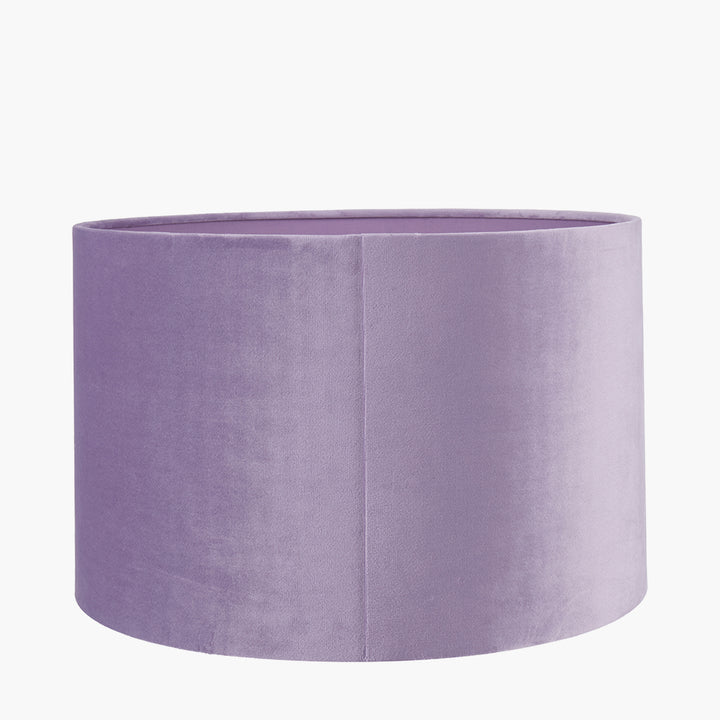 Rene 30cm Lilac Velvet Cylinder Shade