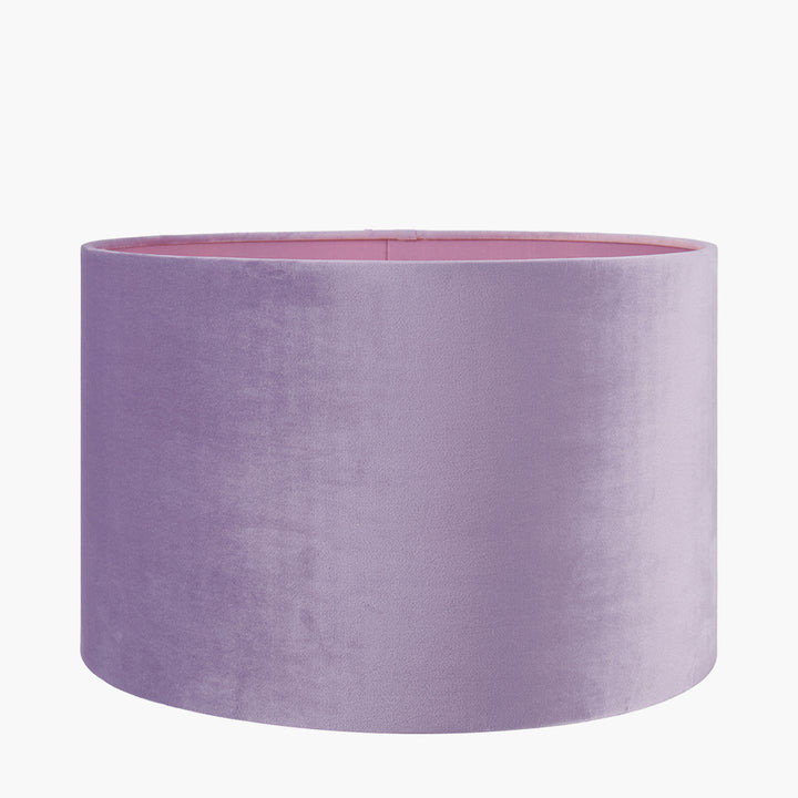 Rene 35cm Lilac Velvet Cylinder Shade