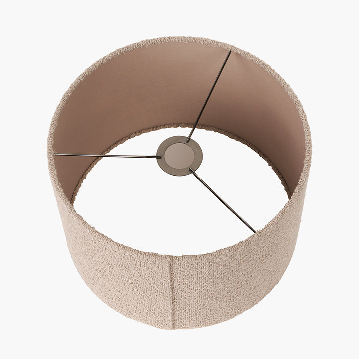 Rouen 30cm Taupe Boucle Cylinder Shade