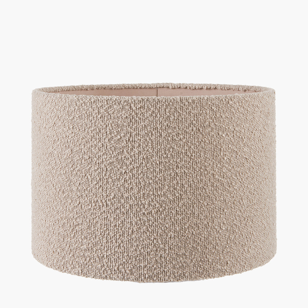 Rouen 35cm Taupe Boucle Cylinder Shade