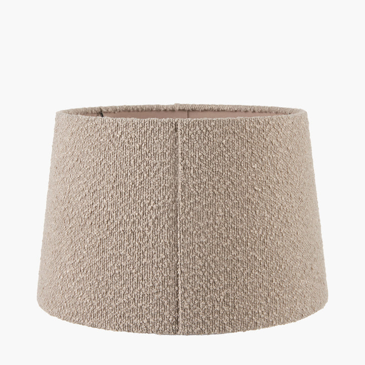 Martigues 30cm Taupe Boucle Tapered Cylinder Shade